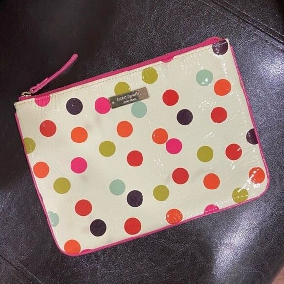 Kate Spade Multicolor Polka Dots Cosmetics Bag - Picture 1 of 9